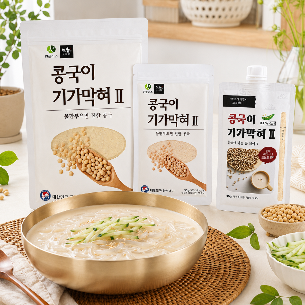 초림단지묵 콩국용 콩가루 45g 휴대용